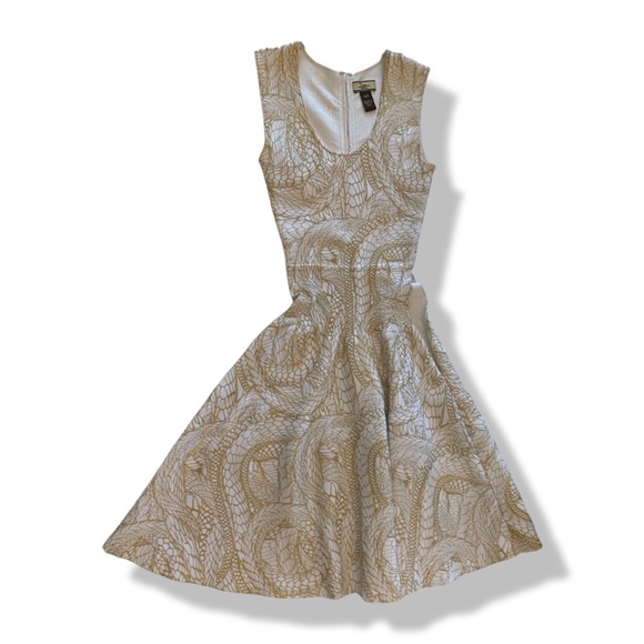 Issa London Gold And White Dress - Picture 1 of 5